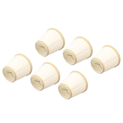 6pcs Fabric Drum Lamp Shades Clip-On Compatible with Chandeliers Light Bulbs Lighting Accessories V1188-ON101-00420-1