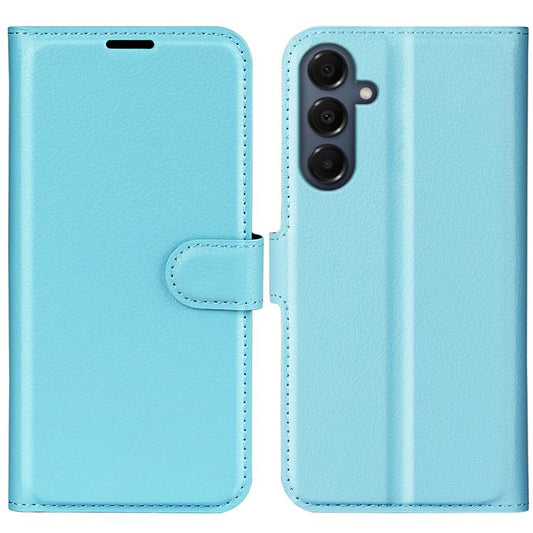 Compatible with Samsung Galaxy A17 5G Case Blue Litchi Texture Horizontal Flip Stand Cover for Compatible V1188-ON101-00879-1