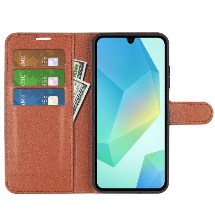 Compatible with Samsung Galaxy A17 5G Brown Horizontal Flip Stand Case Samsung Brown V1188-ON101-00879-2