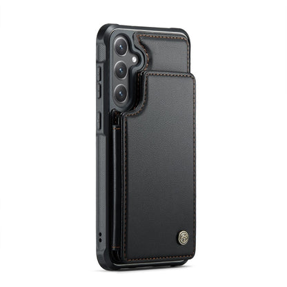 Compatible with Samsung Galaxy S25 Case with RFID Protection and Stand in Black V1188-ON101-01479-1