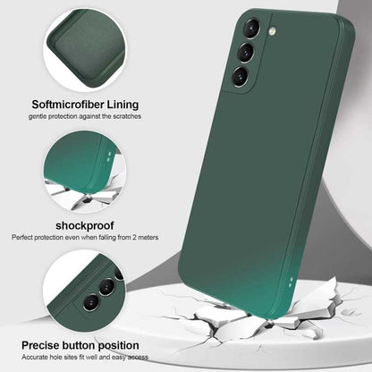 Compatible with Samsung S23 Case Samsung Green Matte Rubberized Camera Protection Liquid V1188-ON123-00775-1