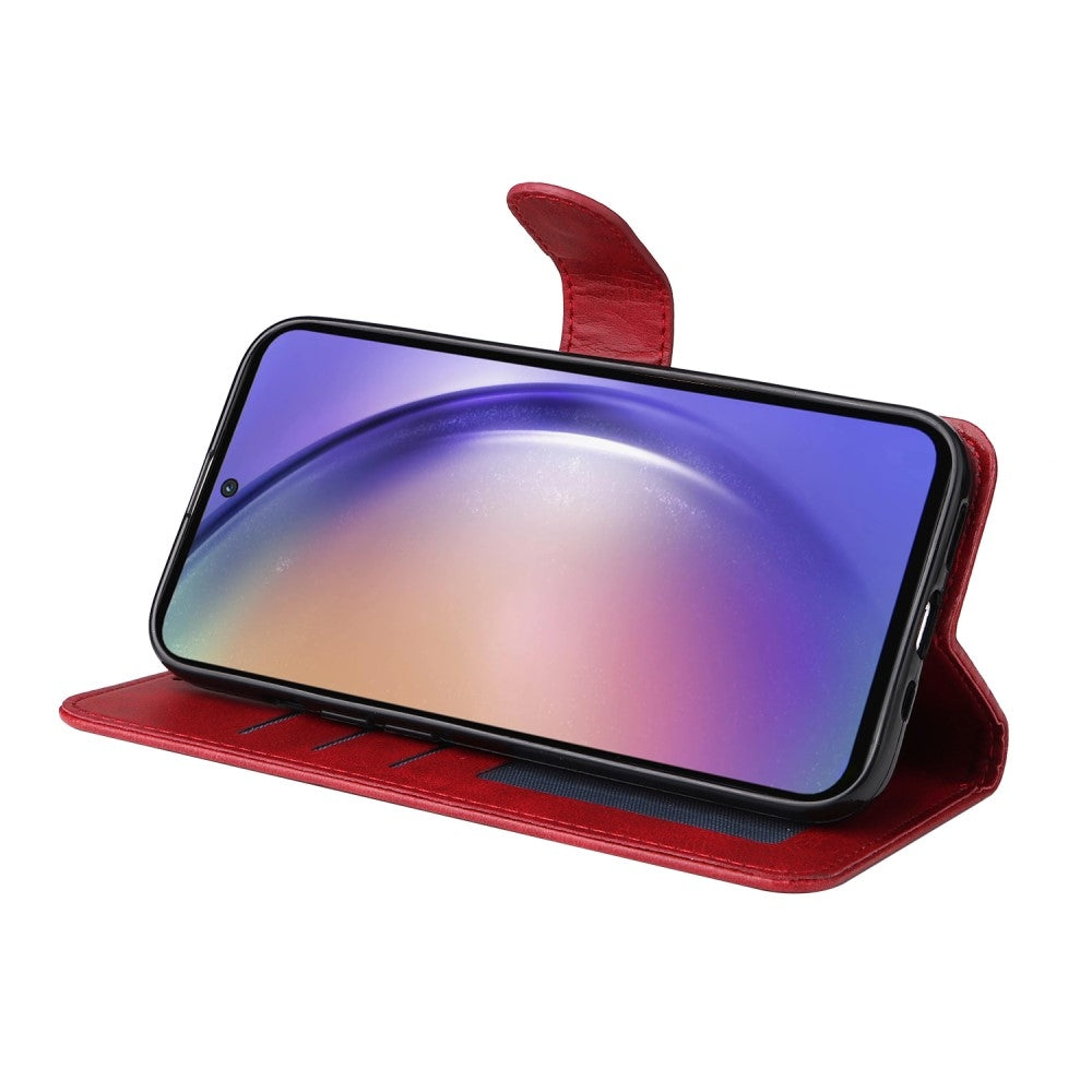 Compatible with Samsung A55 5G PU Leather Wallet Case Samsung, Red V1188-ON123-00780-5