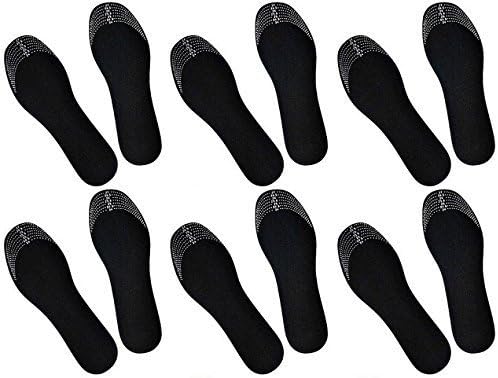 Activated Carbon Shoe Insoles for Odor Neutralization and Moisture Absorption, 6 Pairs V1188-ON123-02471-1