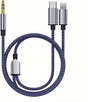 USB C \u0026 Lightning to 3.5mm Aux Audio Adapter Cable Braided Nylon V1188-ONE-20-128-1