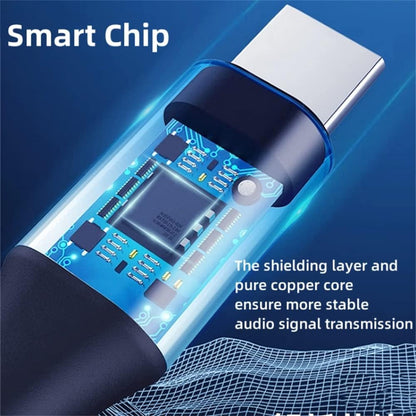 USB C \u0026 Lightning to 3.5mm Aux Audio Adapter Cable Braided Nylon V1188-ONE-20-128-1