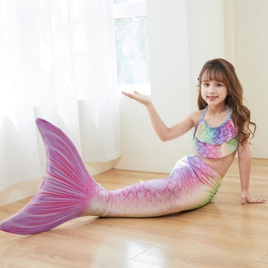 Mermaid Swimsuit Monofin Mermaid Fins Kids Mermaids Pack C (with Monofin) L (7-9 Years) V1188-ONE60-01622-1