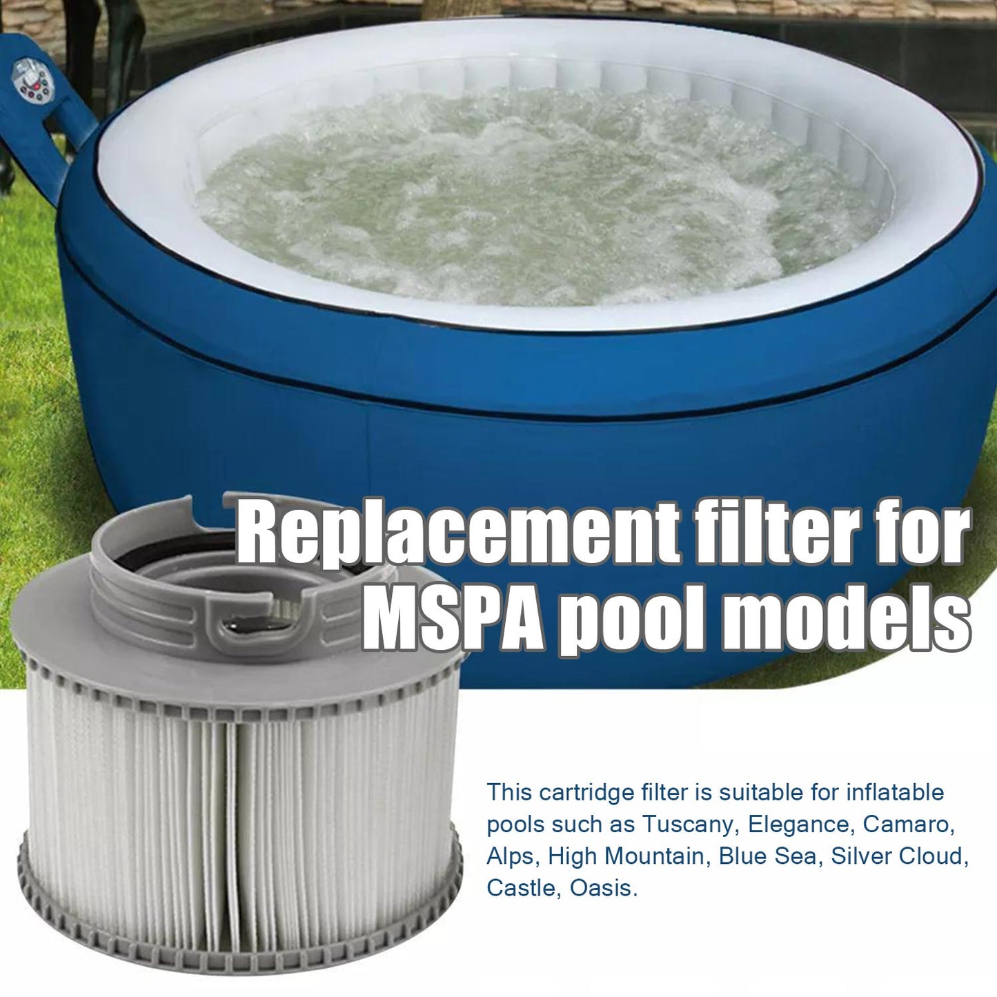Filter for inflatable MSpa pools 4-pack 4-pack V1188-ONE60-03255-2