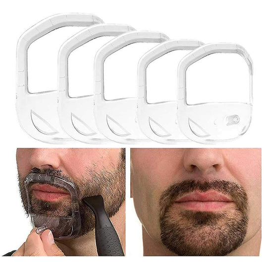 Goatee Shaving Template Beard Guide Shaper For Men White 5 Sizes V1188-ONE60-03882-1