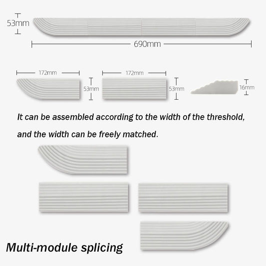 Threshold strip for robot vacuum cleaner beige V1188-ONE60-04790-1