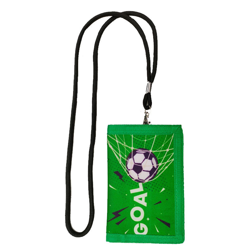 Football Pattern Chest Bag for Boys Mini Wallet Coin Purse V1188-ONE60-08702-1