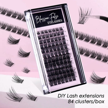 DIY Eyelash Extension Individual Cluster False Eyelashes V1188-ONE60-08706-1