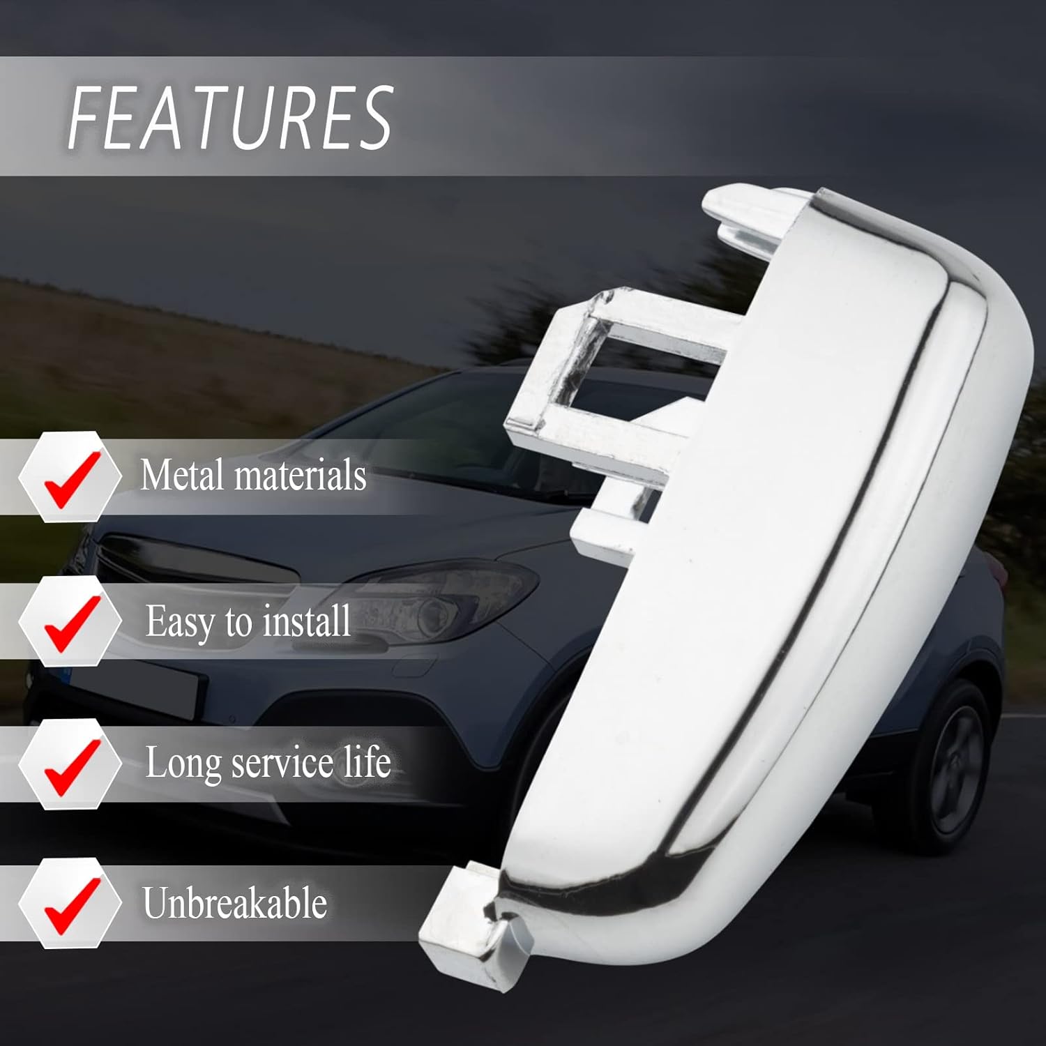 Alloy Handbrake Button with Spring for Opel Mokka 2012-2018 V1188-ONE60-12656-1