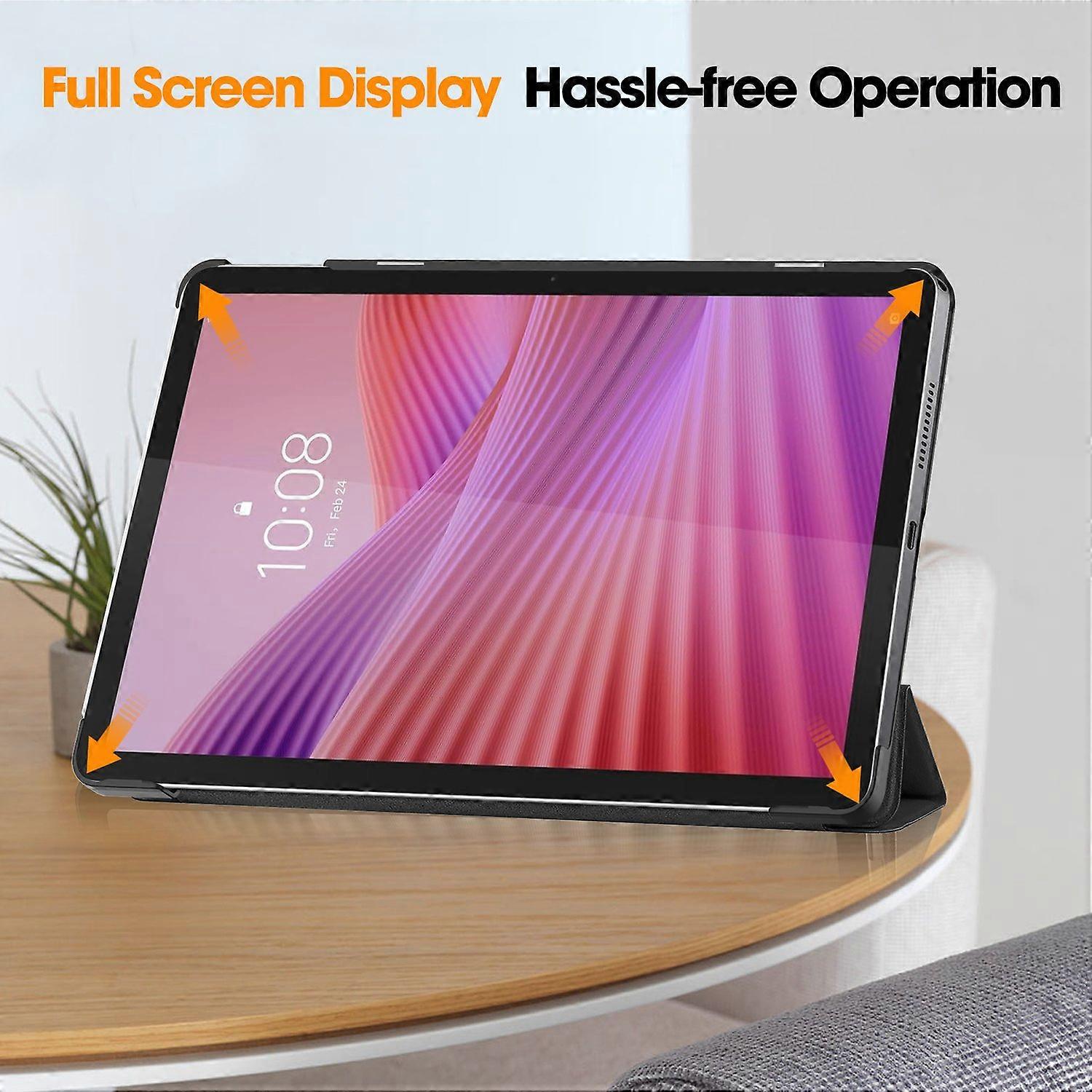 Lenovo Tab TB311FU Compatible Anti-Drop Leather Stand Case Multicolor Black V1188-ONE60-15825-1