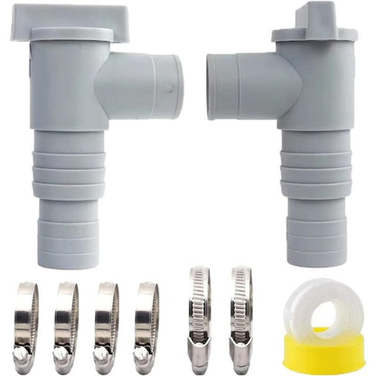 Pool Shutoff Valve 32mm Hose Connection 2-Pack Double Split Pool Maintenance Valve V1188-ONE60-17047-1
