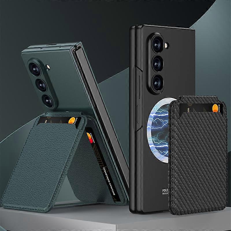 Magnetic Card Slot Case For Compatible with Samsung Galaxy Z Fold7 5G Samsung Grey V1188-ONE60-27861-1