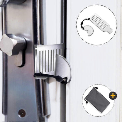 Portable Door Lock for Travel Security Device Compatible with Hotel Apartment Door Stopper V1188-ONE60-35383-1