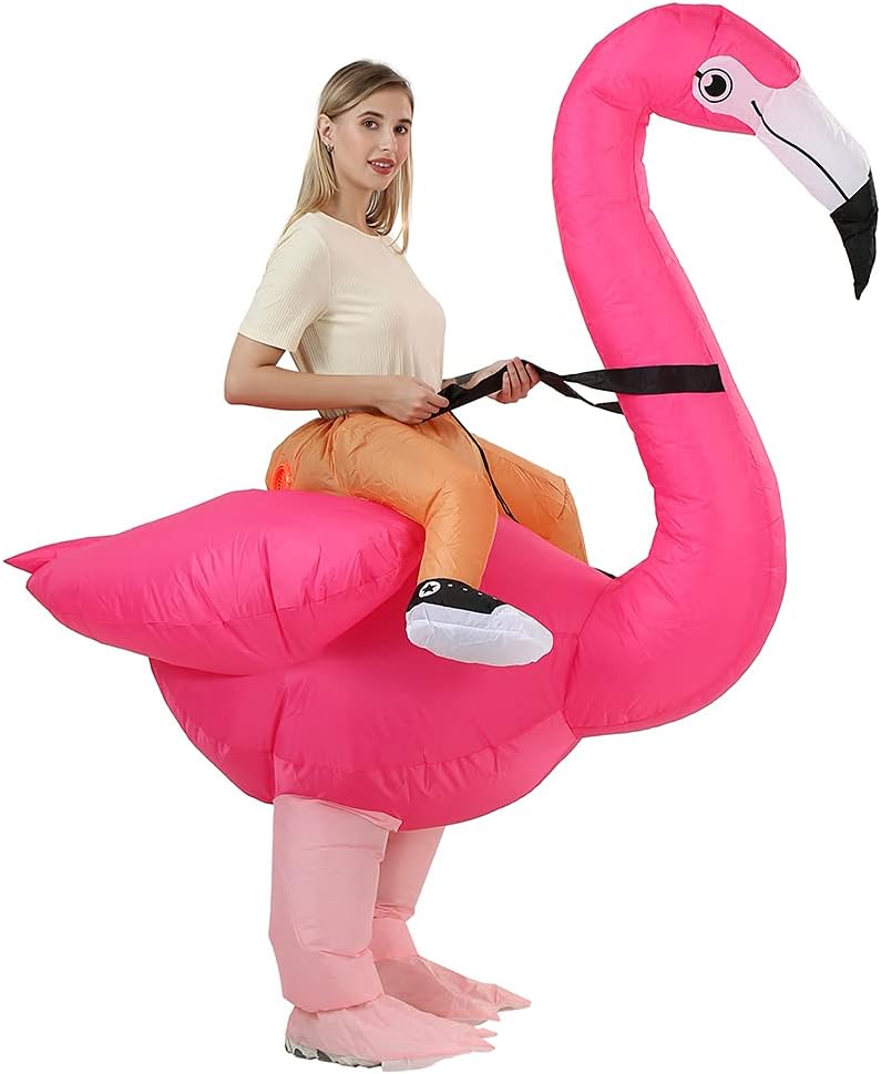 Flamingo Costume for Adults Halloween Inflatable Costume V1188-ONE72-00292-1