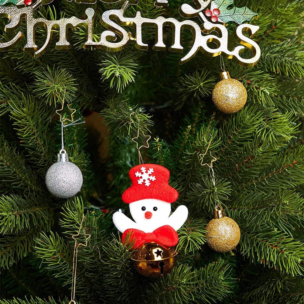 Gold Star Christmas Tree Baubles Hooks, 100 Pack for Decoration V1188-ONEFD72-01525-1