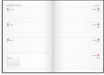 Calendar 2025 Senator A5 Vega black V1188-ONEFD72-07768-1