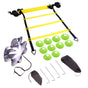 Football Speed and Agility Training Equipment 18-Piece Set with Ladders, Cones, Parachute V1188-ONEFD72-07885-1