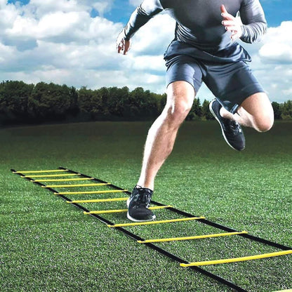 Football Speed and Agility Training Equipment 18-Piece Set with Ladders, Cones, Parachute V1188-ONEFD72-07885-1