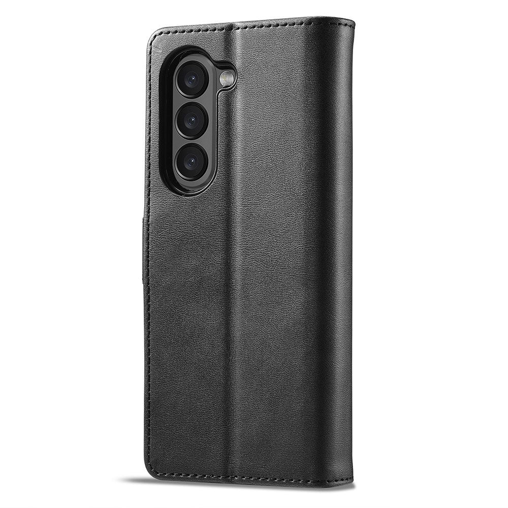 Compatible with Samsung Galaxy Z Fold6 5G Phone Case Cover with Kickstand - Black V1188-ONEFD72-08112-1