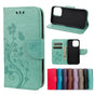Butterfly Floral Wallet Case for iPhone 13 - Green Green Green V1188-ONEFD72-08156-1