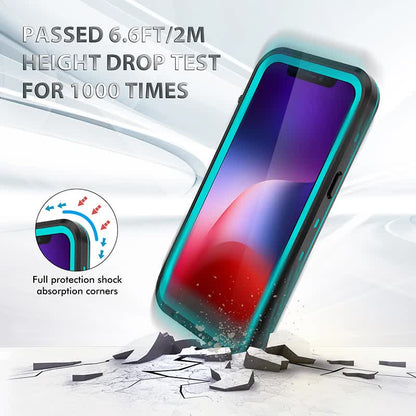 Waterproof Case for iPhone 15 14 13 12 11 Pro Max XS Max XR 7 8 IP68 Diving Swimming Transparent Black V1188-ONEFD72-08234-135