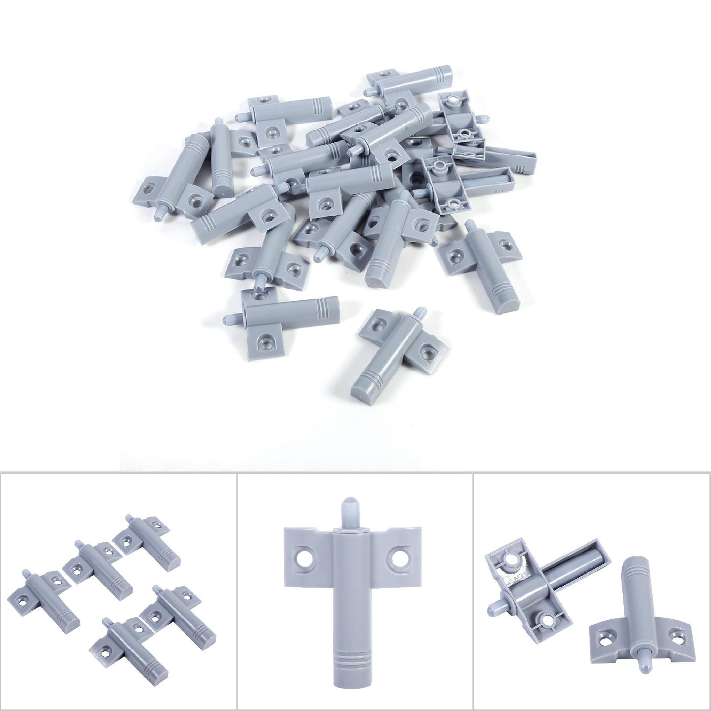 20pcs/pack Kitchen Door Stop Drawer Soft Quiet Closing Damper Buffers Grey/White V1188-ONEFD72-08306-1