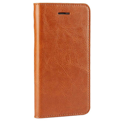 iPhone 4.7 inch Leather Flip Phone Case Compatible with iPhone SE (2020) SE (2022) 8 7 Brown V1188-PA0916-2512-1