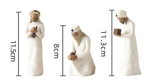 Willow Tree Three Wise Men Nativity Figurine Set Hand Painted Sculpture 26027 V1188-PA0916-554-1
