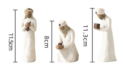 Willow Tree Three Wise Men Nativity Figurine Set Hand Painted Sculpture 26027 V1188-PA0916-554-1