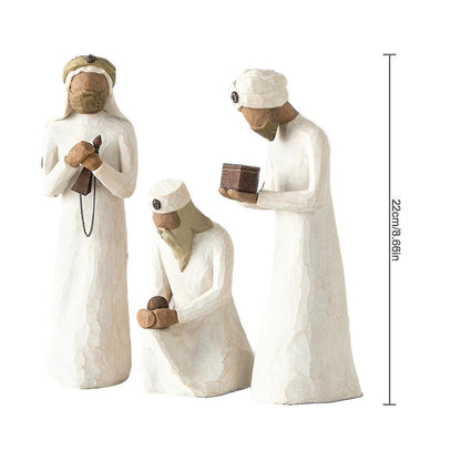 Willow Tree Three Wise Men Nativity Figurine Set Hand Painted Sculpture 26027 V1188-PA0916-554-1