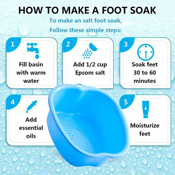 Large Foot Bath Bowl Thickened Solid Plastic Foot Basin Soaking Basin Foot Bath Foot Bath Foot Therapy V1188-PA0916-568-2