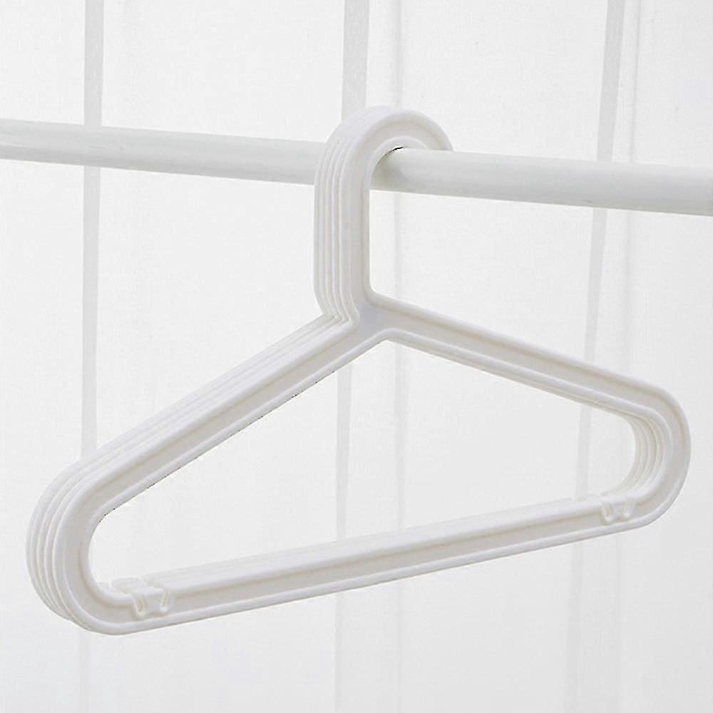 10-pack Standard PP Hanger Lightweight Shirt Hanger For Everyday Use White V1188-PA0919-839-1