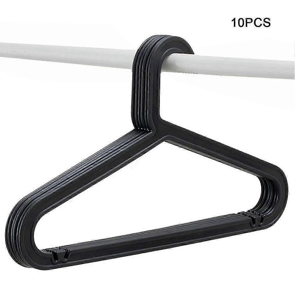 10-pack Standard PP Hanger Lightweight Shirt Hanger For Everyday Use White V1188-PA0919-839-1