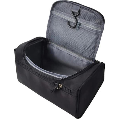 Men's Small Travel Toiletry Bag Black for Shaving Shower Hygiene Items V1188-PACJ-W-12932