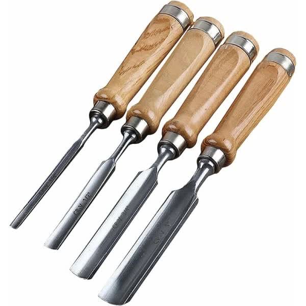 4-Piece Wood Chisel Set for Wood Carving and DIY V1188-PACJ-W-3946