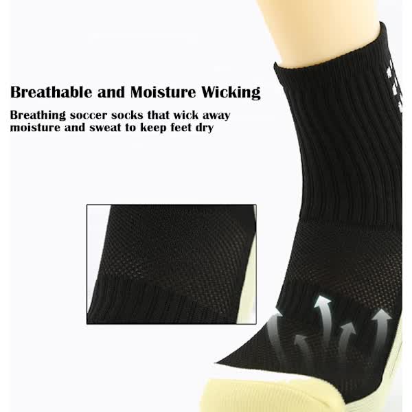 Kids Soccer Socks Non-Slip Hospital Grip Athletic Socks V1188-PACJ-W-5073