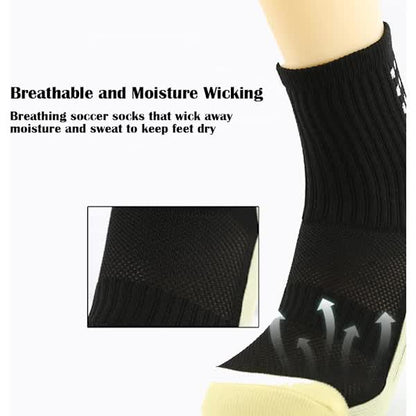 Kids Soccer Socks Non-Slip Hospital Grip Athletic Socks V1188-PACJ-W-5073
