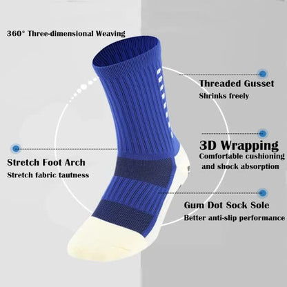 Kids Soccer Socks Non-Slip Hospital Grip Athletic Socks V1188-PACJ-W-5073