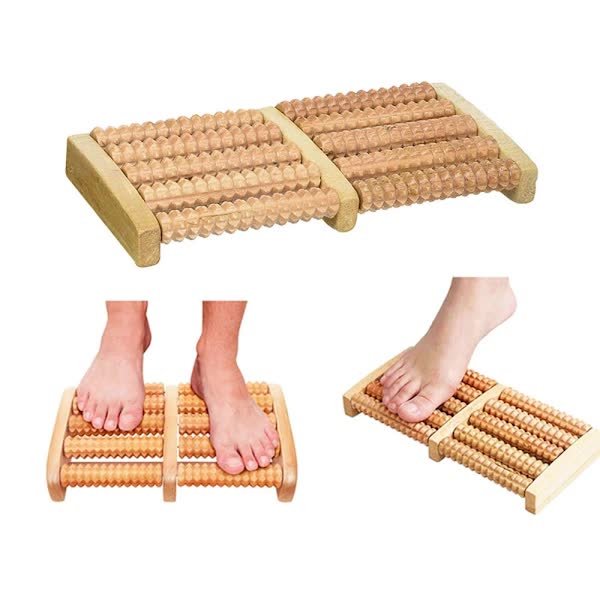 Wooden Foot Massage Roller Foot Massager V1188-PACJ-W-6505