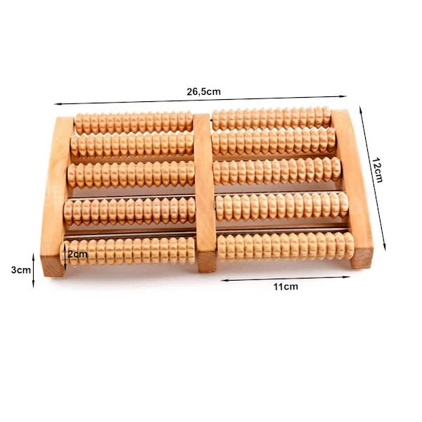 Wooden Foot Massage Roller Foot Massager V1188-PACJ-W-6505