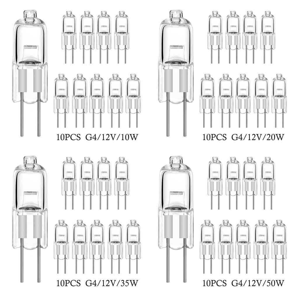10 pcs Halogen Bulbs Capsule Lamps Lamps Lights G4-12V-35W V1188-PAFY-3604-2