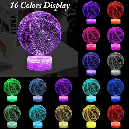 3D LED Basketball Night Light with Remote Control V1188-PAHH-10589