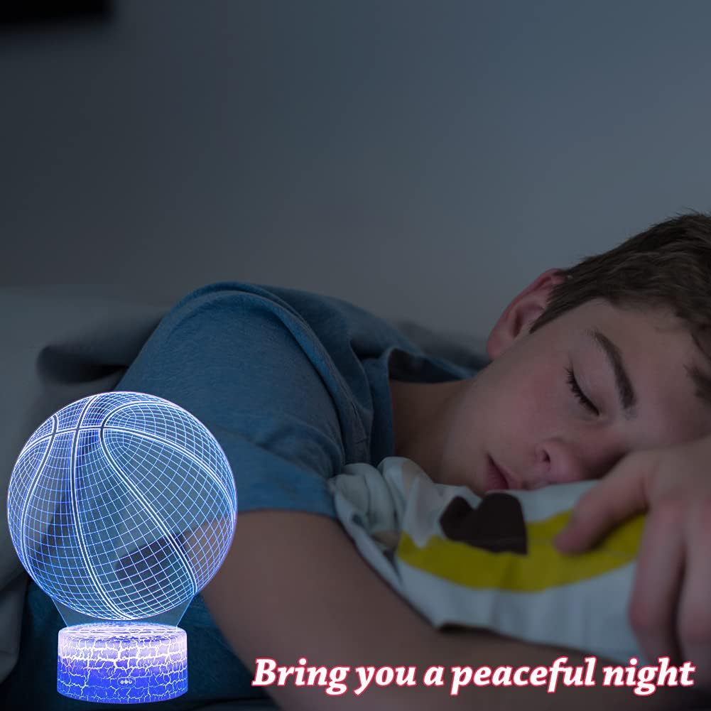 3D LED Basketball Night Light with Remote Control V1188-PAHH-10589