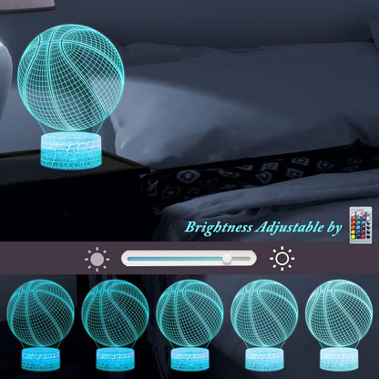 3D LED Basketball Night Light with Remote Control V1188-PAHH-10589