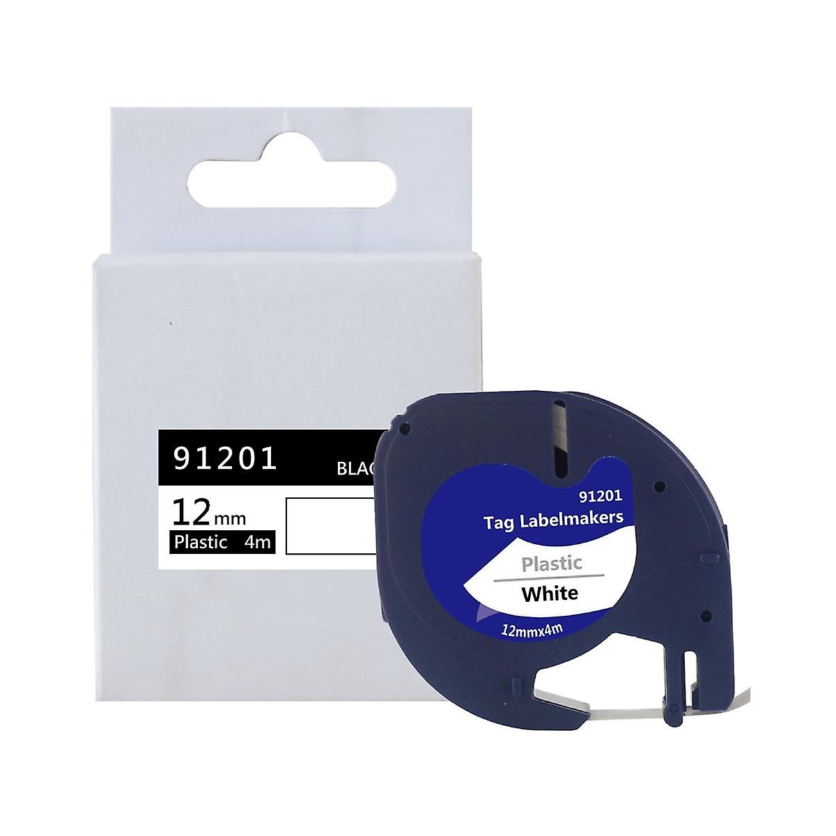 Letratag Refill Tape 5-Pack Black on White Compatible with Letratag 91331 V1188-PAHH-22544