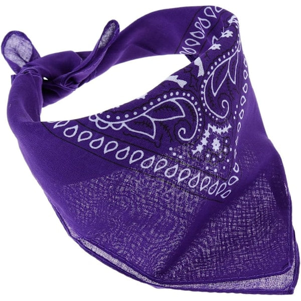 12 Pack Bandana Scarf 54x54cm Unisex Handkerchief 12 Colors V1188-PAHH-30786