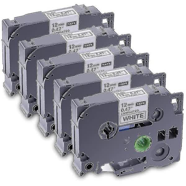 Brother TZE-231 Compatible 5-Pack Laminated P-Touch Label Printer Tape for PT-D Model V1188-PAHT-6003